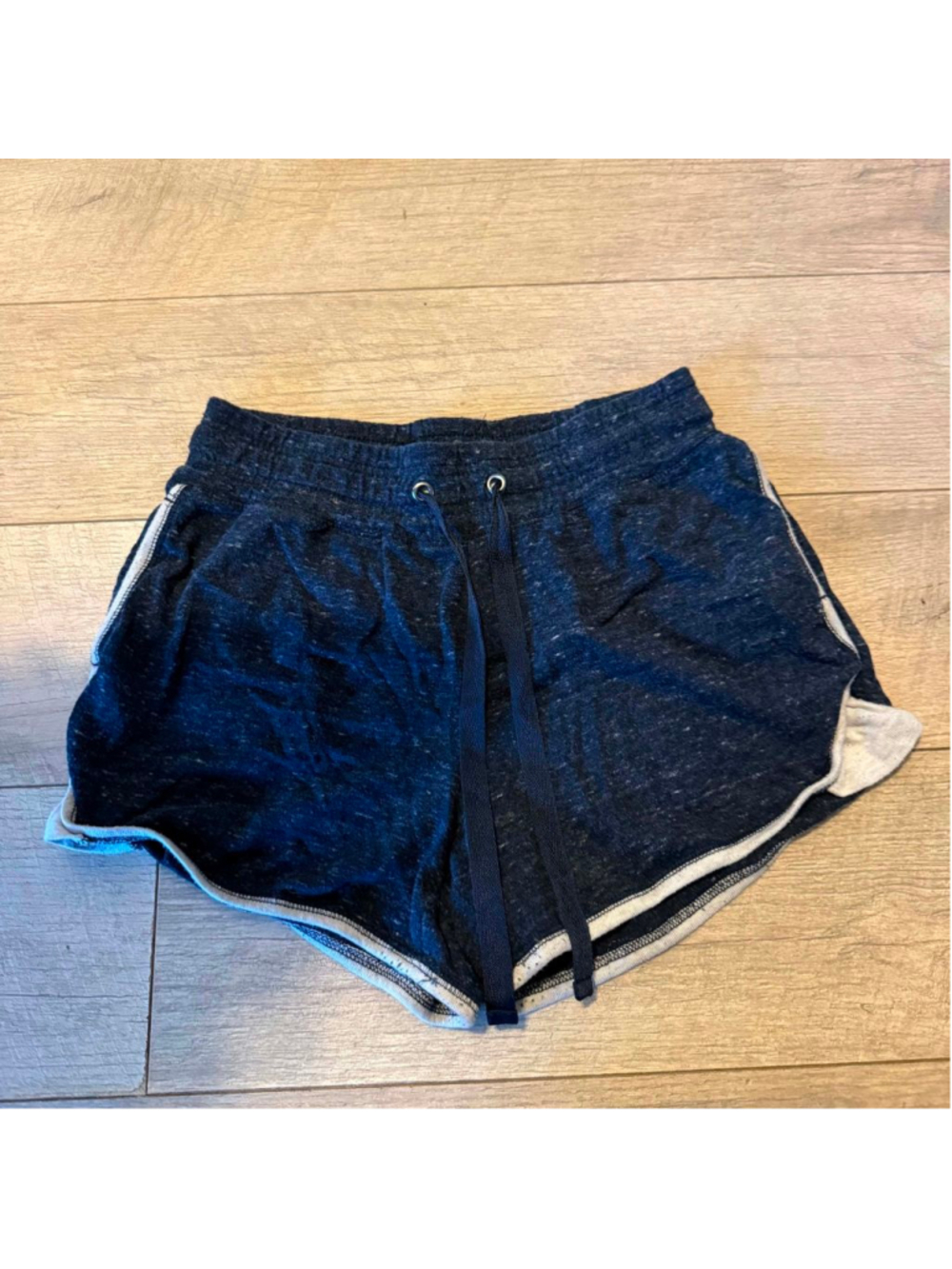 Women’s Athletic Running Shorts Elastic Waist Lightweight Navy Blue Casual